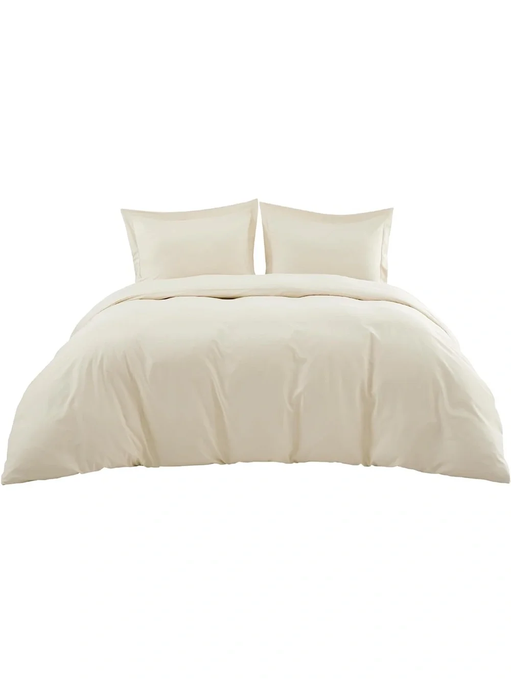 NEW Bedsure 100% Viscose Derived from Bamboo Duvet Cover King Size, Light Beige